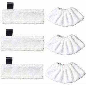 SNQ Pack of 3 replacement microfiber wipes and 3 microfiber cloths for Karcher Easy Fix SC1/SC2/SC3/SC4/SC5/SV7, accessory cloth for Kärcher Easy Fix-- SNQ Pack of 3 replacement microfiber wipes and 3 microfiber cloths for Karcher Easy Fix SC1/SC2/SC3/SC4/SC5/SV7, accessory cloth for Kärcher Easy Fix--