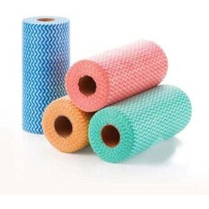 Pack of 4 rolls of disposable cleaning cloths - Non-woven disposable cleaning cloths - For kitchen, dining table Pack of 4 rolls of disposable cleaning cloths - Non-woven disposable cleaning cloths - For kitchen, dining table