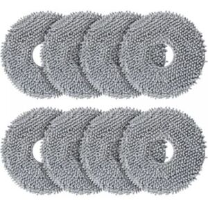 Pack of 8 replacement cleaning cloths for robot vacuum cleaners and rotary mops Pack of 8 replacement cleaning cloths for robot vacuum cleaners and rotary mops