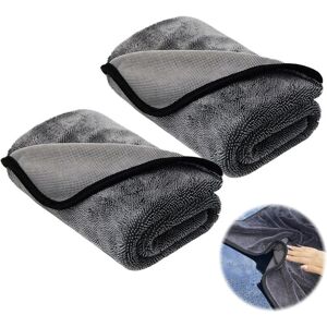 LINGHHANG 2 Pieces Thickened Microfiber Cleaning Cloths, Magic Cleaning Cloth Reusable Microfiber Cleaning Cloth No Trace for Glass Car Home Kitchen Bathroom LINGHHANG 2 Pieces Thickened Microfiber Cleaning Cloths, Magic Cleaning Cloth Reusable Microfiber Cleaning Cloth No Trace for Glass Car Home Kitchen Bathroom