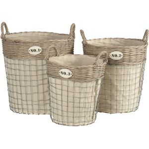 Premier Housewares - Lida Round Laundry Baskets - Set of 3 Premier Housewares - Lida Round Laundry Baskets - Set of 3