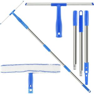 IKODM Professional Window Cleaner, Rotating Brush and Scrubber Set with Detachable Window Cleaning Tools, 120cm, Stainless Steel for Windows IKODM Professional Window Cleaner, Rotating Brush and Scrubber Set with Detachable Window Cleaning Tools, 120cm, Stainless Steel for Windows