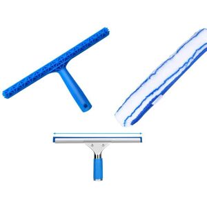 TEHTUY Professional Window Squeegee (30cm), Window Cleaner with Silicone Squeegee and Microfiber Brush, Window Cleaning Kit for Bathroom, Shower, Car, TEHTUY Professional Window Squeegee (30cm), Window Cleaner with Silicone Squeegee and Microfiber Brush, Window Cleaning Kit for Bathroom, Shower, Car,