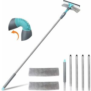 TORMATOR Professional Window Squeegee, Window Cleaning Kit with 2 Microfiber Cloths and Folding Seal, Window Squeegee with Removable Stainless Steel Handle, TORMATOR Professional Window Squeegee, Window Cleaning Kit with 2 Microfiber Cloths and Folding Seal, Window Squeegee with Removable Stainless Steel Handle,