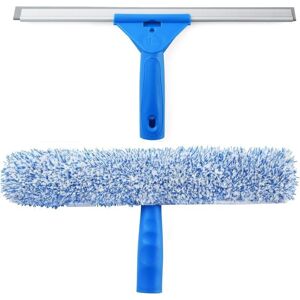 TEHTUY Professional Window Squeegee with Microfiber Brush, 35 cm Wide, Window Squeegee for Shower, Bathroom, Car TEHTUY Professional Window Squeegee with Microfiber Brush, 35 cm Wide, Window Squeegee for Shower, Bathroom, Car