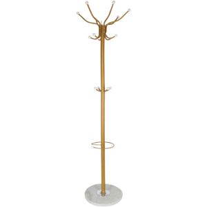 Relaxdays Coat Rack, with Marble Base, 16 Hooks & Umbrella Storage, Stable Hallway Storage, HxØ: 176.5 x 36.5 cm, Relaxdays Coat Rack, with Marble Base, 16 Hooks & Umbrella Storage, Stable Hallway Storage, HxØ: 176.5 x 36.5 cm,