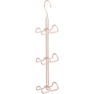 Relaxdays Handbag Storage Rack with 6 Hooks, Space Saving Purse Hanger, Metal Bag Organiser, 39.5 x 8.5 x 4.5 cm, Copper Relaxdays Handbag Storage Rack with 6 Hooks, Space Saving Purse Hanger, Metal Bag Organiser, 39.5 x 8.5 x 4.5 cm, Copper