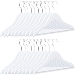 Set of 100 Relaxdays Kid's Clothes Hangers, Wooden Coat Hangers, Anti-Slip, White, HxWxD: 18 x 30.5 x 0.5, White Set of 100 Relaxdays Kid's Clothes Hangers, Wooden Coat Hangers, Anti-Slip, White, HxWxD: 18 x 30.5 x 0.5, White