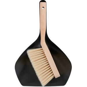 Relaxdays Sweeping Set, Household & Camping, Metal & Beechwood, Hand Brush & Dustpan, 6 x 21.5 x 33 cm, Black/Natural Relaxdays Sweeping Set, Household & Camping, Metal & Beechwood, Hand Brush & Dustpan, 6 x 21.5 x 33 cm, Black/Natural