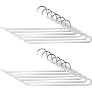Relaxdays trouser hangers, set of 12, non-slip hangers, space-saving, HWD: 17.5 x 35 x 0.5 cm, suit hangers, white Relaxdays trouser hangers, set of 12, non-slip hangers, space-saving, HWD: 17.5 x 35 x 0.5 cm, suit hangers, white