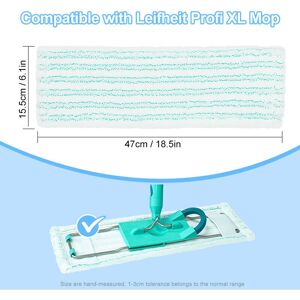 TORMATOR Replacement Mop Heads, Microfiber Mops for Leifheit Clean Twist M Ergo Micro Duo, 5-Piece Mop Refill Heads TORMATOR Replacement Mop Heads, Microfiber Mops for Leifheit Clean Twist M Ergo Micro Duo, 5-Piece Mop Refill Heads