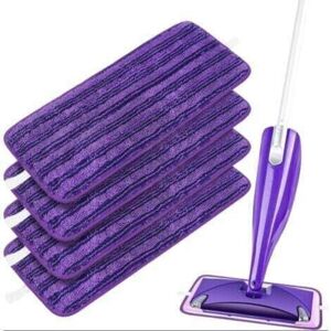 TEHTUY Replacement Reusable Washable Microfiber Cloths for Swiffer WetJet Spray Mops TEHTUY Replacement Reusable Washable Microfiber Cloths for Swiffer WetJet Spray Mops