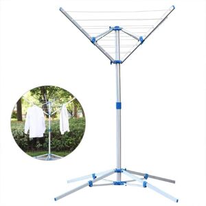 Rotary Washing Line Clothes Airer 4 Arm Folding Dryer Rack Aluminium Frame for Indoor and Outdoor Rotary Washing Line Clothes Airer 4 Arm Folding Dryer Rack Aluminium Frame for Indoor and Outdoor