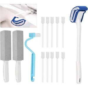COOCHEER Set of 14 pumice stone toilet brushes with handles for removing stains and cleaning limescale from swimming pools, stovetops, and toilet tiles. COOCHEER Set of 14 pumice stone toilet brushes with handles for removing stains and cleaning limescale from swimming pools, stovetops, and toilet tiles.