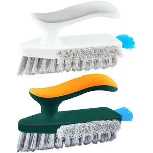 TORMATOR Set of 2 comfortable grip scrubbing brushes with stiff and flexible bristles, very durable, for bathroom, shower, sink, carpet and floor TORMATOR Set of 2 comfortable grip scrubbing brushes with stiff and flexible bristles, very durable, for bathroom, shower, sink, carpet and floor