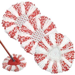 TORMATOR Set of 3 replacement microfiber mop heads compatible with Vileda, swiveling replacement heads for powerful cleaning and easy replacement TORMATOR Set of 3 replacement microfiber mop heads compatible with Vileda, swiveling replacement heads for powerful cleaning and easy replacement