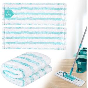 TEHTUY Set of 3 replacement mop heads for Leifheit Profi XL Micro Duo / Profi XL Cotton Plus, quickly removes stains, effective microfiber replacement head TEHTUY Set of 3 replacement mop heads for Leifheit Profi XL Micro Duo / Profi XL Cotton Plus, quickly removes stains, effective microfiber replacement head