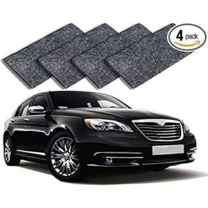 TEHTUY Set of 4 nano glitter anti-scratch cloths for car scratch repair, multi-purpose surface polishing, and car scratch repair TEHTUY Set of 4 nano glitter anti-scratch cloths for car scratch repair, multi-purpose surface polishing, and car scratch repair