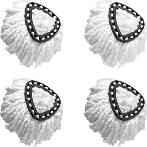 TEHTUY Set of 4 premium replacement mop heads for the 360° rotating magic mop, compatible with Vileda EasyWring and Clean Turbo Classic 2-in-1 replacement TEHTUY Set of 4 premium replacement mop heads for the 360° rotating magic mop, compatible with Vileda EasyWring and Clean Turbo Classic 2-in-1 replacement