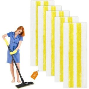 TORMATOR Set of 5 universal mop heads compatible with SC1, SC2, SC3, SC4, SC5, Microfiber replacement cloth, Washable, Replacement parts for all floors TORMATOR Set of 5 universal mop heads compatible with SC1, SC2, SC3, SC4, SC5, Microfiber replacement cloth, Washable, Replacement parts for all floors