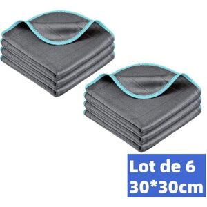 TEHTUY Set of 6 magic microfiber carbon cloths, 400 g/m², absorbent and streak-free, for cleaning windows, glass surfaces, dishes, kitchens, homes or cars, TEHTUY Set of 6 magic microfiber carbon cloths, 400 g/m², absorbent and streak-free, for cleaning windows, glass surfaces, dishes, kitchens, homes or cars,