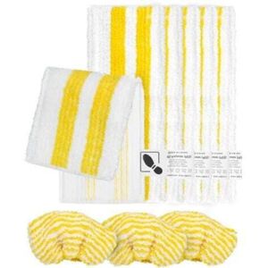 TEHTUY Set of 9 microfiber cloths compatible with Kärcher SC2, SC3, SC4, SC5 steam cleaners, Washable steam cleaner accessory kit (6 cloths + 3 bonnets) TEHTUY Set of 9 microfiber cloths compatible with Kärcher SC2, SC3, SC4, SC5 steam cleaners, Washable steam cleaner accessory kit (6 cloths + 3 bonnets)