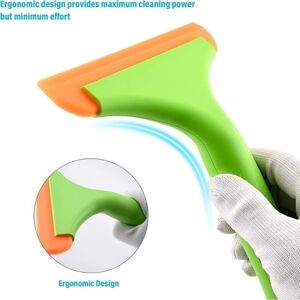 TEHTUY Small silicone shower squeegee, automatic water blade shower squeegee for glass shower doors, car windshields, windows TEHTUY Small silicone shower squeegee, automatic water blade shower squeegee for glass shower doors, car windshields, windows