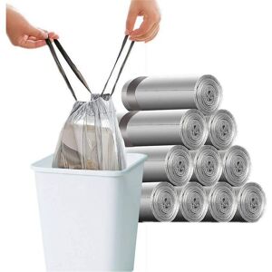 Neige - Snow 150 Bin Bags 10L-15L with Drawstring Large Strong Bin Bags 45 x 50 cm Gray Neige - Snow 150 Bin Bags 10L-15L with Drawstring Large Strong Bin Bags 45 x 50 cm Gray