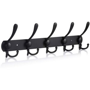 Tinor - Stainless Steel Wall Mounted Coat Rack, Coat Hooks Wall Mounted Hook for Coats Towels Bathrobes (Matte Black, 15 Hooks, 2pcs) Tinor - Stainless Steel Wall Mounted Coat Rack, Coat Hooks Wall Mounted Hook for Coats Towels Bathrobes (Matte Black, 15 Hooks, 2pcs)