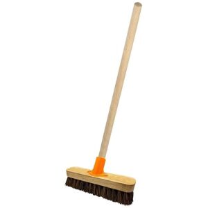 STORM TRADING GROUP 2 x 9" Strong Stiff Deck Scrubber Hard Bristle Brush With Wooden Handle For Outdoors STORM TRADING GROUP 2 x 9" Strong Stiff Deck Scrubber Hard Bristle Brush With Wooden Handle For Outdoors