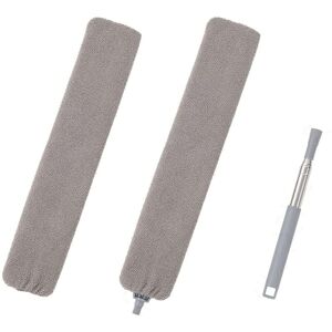 WOIYIC Telescopic Feather Duster, Microfiber Feather Duster with Stainless Steel Handle, Washable Flexible Dust Brush for Sofa Bed Furniture Floor Household WOIYIC Telescopic Feather Duster, Microfiber Feather Duster with Stainless Steel Handle, Washable Flexible Dust Brush for Sofa Bed Furniture Floor Household