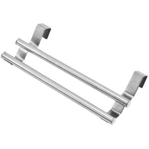 SNQ Towel Holder, Bathroom Towel Rack, Kitchen Towel Rack No Drilling, Extendable Over-the-Door Hanging Towel Rack for Bathroom, Stainless Steel, Silver SNQ Towel Holder, Bathroom Towel Rack, Kitchen Towel Rack No Drilling, Extendable Over-the-Door Hanging Towel Rack for Bathroom, Stainless Steel, Silver