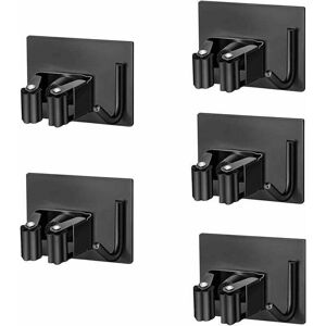 Mumu - Wall broom holder, Lre Co. 5 pieces self-adhesive wall broom holder with position and hook, wall broom holder, wall broom holder without Mumu - Wall broom holder, Lre Co. 5 pieces self-adhesive wall broom holder with position and hook, wall broom holder, wall broom holder without