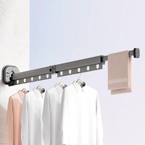 Ikodm - Wall-mounted clothes dryer, space-saving, retractable clothes dryer, metal folding clothes dryer - 126cm Ikodm - Wall-mounted clothes dryer, space-saving, retractable clothes dryer, metal folding clothes dryer - 126cm