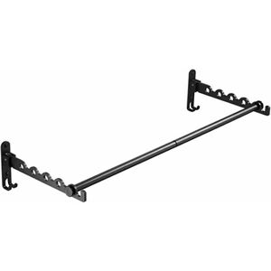 DEWDAT Wall Mounted Clothes Rack, Foldable Clothes Rails Folding Wall Hanger, Metal Wall Mounted Clothes Rack, Drying Rack for Bedroom Bathroom, 80cm Long DEWDAT Wall Mounted Clothes Rack, Foldable Clothes Rails Folding Wall Hanger, Metal Wall Mounted Clothes Rack, Drying Rack for Bedroom Bathroom, 80cm Long