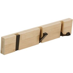 BEIJIYI Wall Mounted Coat Rack with 3 Retractable Hooks, Wall Mounted Coat Rack for Hanging Coats, Scarves, Bags and More, Natural BEIJIYI Wall Mounted Coat Rack with 3 Retractable Hooks, Wall Mounted Coat Rack for Hanging Coats, Scarves, Bags and More, Natural