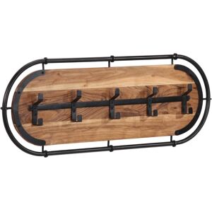 Wall-mounted Coat Rack with 5 Hooks Solid Wood Acacia Vidaxl Wall-mounted Coat Rack with 5 Hooks Solid Wood Acacia Vidaxl