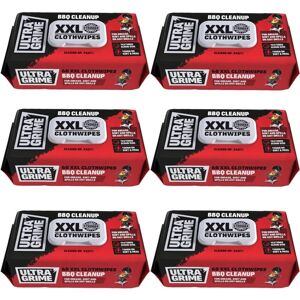 UNIWIPE x6 Ultragrime XXL BBQ Grill Utensil Cleaning X60 Textured Power Scrub Wipes 5650 UNIWIPE x6 Ultragrime XXL BBQ Grill Utensil Cleaning X60 Textured Power Scrub Wipes 5650