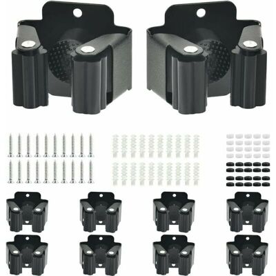 Gotrays - 10 Pieces Wall Mounted Broom Holder, Stainless Steel Appliance Holder Wall Mounted Set Garden Tool Holder Broom Holder, Wall Mounted Broom, Gotrays - 10 Pieces Wall Mounted Broom Holder, Stainless Steel Appliance Holder Wall Mounted Set Garden Tool Holder Broom Holder, Wall Mounted Broom,