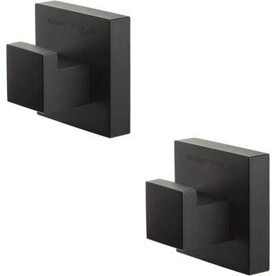SNQ 32S1-B Black Towel Hooks, 2-Piece Set, Black Bathroom and Kitchen Hooks, Bathroom Coat Rack, Kitchen Towel Hook SNQ 32S1-B Black Towel Hooks, 2-Piece Set, Black Bathroom and Kitchen Hooks, Bathroom Coat Rack, Kitchen Towel Hook