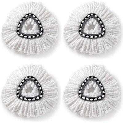 Linghhang - 4 Pack Replacement Spin Mop Heads for o Cedar Microfiber Mop, Easy Clean Floor Cleaning Mop Heads Linghhang - 4 Pack Replacement Spin Mop Heads for o Cedar Microfiber Mop, Easy Clean Floor Cleaning Mop Heads
