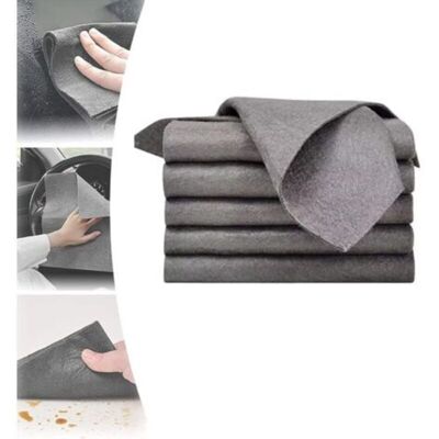 MCBOSON 5 Pieces Thickened Magic Cleaning Cloth, Microfiber Cleaning Cloth, Reusable Magic Microfiber Cleaning Cloth without Traces (30x30cm) MCBOSON 5 Pieces Thickened Magic Cleaning Cloth, Microfiber Cleaning Cloth, Reusable Magic Microfiber Cleaning Cloth without Traces (30x30cm)