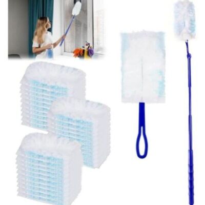 MCBOSON 52-Piece Duster Refills, Comes with 1 Handle Duster, 1 Telescopic Duster, Duster Refills Trap Dust MCBOSON 52-Piece Duster Refills, Comes with 1 Handle Duster, 1 Telescopic Duster, Duster Refills Trap Dust