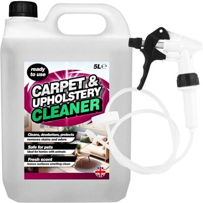 STORM TRADING GROUP 4 x 5L Carpet & Upholstery Cleaner Pet Safe Cleaning Solution With Odour Remover STORM TRADING GROUP 4 x 5L Carpet & Upholstery Cleaner Pet Safe Cleaning Solution With Odour Remover