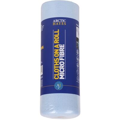 Arctic Hayes - MFCROLL30 Multi-purpose Microfibre Cloths - Roll of 30 - Blue Roll Arctic Hayes - MFCROLL30 Multi-purpose Microfibre Cloths - Roll of 30 - Blue Roll