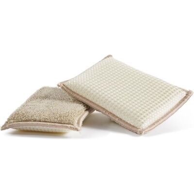 Memkey - Bamboo Sponge, Bamboo, Multi-Coloured, 13 x 9 x 2.5 cm, 2 Units Memkey - Bamboo Sponge, Bamboo, Multi-Coloured, 13 x 9 x 2.5 cm, 2 Units