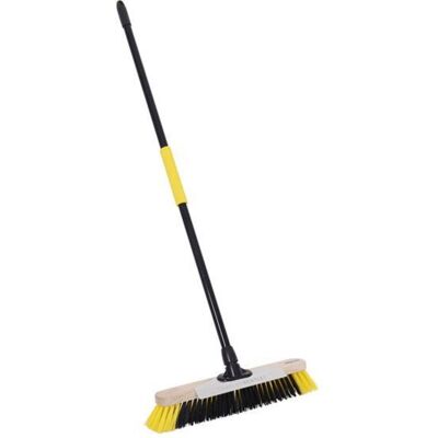 Bulldozer Soft Dual Fill Wooden Broom with Metal Handle 457mm (18in) BDZCOP43BY Bulldozer Soft Dual Fill Wooden Broom with Metal Handle 457mm (18in) BDZCOP43BY