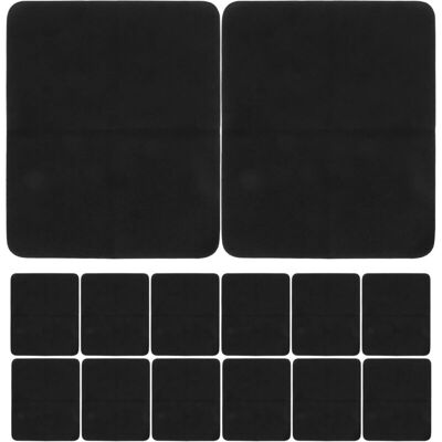 CCYKXA Set of 30 Black Suede Eyeglass Cleaning Cloths 17.5 x 14.5 cm, Reusable and Washable Wipes, Gentle Cleaning for Lenses, Sunglasses and Devices CCYKXA Set of 30 Black Suede Eyeglass Cleaning Cloths 17.5 x 14.5 cm, Reusable and Washable Wipes, Gentle Cleaning for Lenses, Sunglasses and Devices
