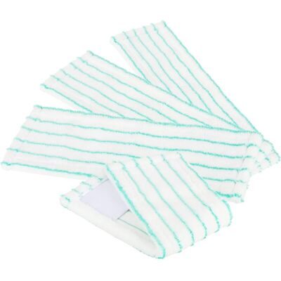 Csparkv - 4X Replacement Floor Cloth - Microfiber Mop Cloth Replacement - Floor Cleaning Cloths (4pcs - Turquoise/White) Csparkv - 4X Replacement Floor Cloth - Microfiber Mop Cloth Replacement - Floor Cleaning Cloths (4pcs - Turquoise/White)