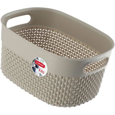 Curver - Filo 3.5L - Beige - Storage basket Curver - Filo 3.5L - Beige - Storage basket